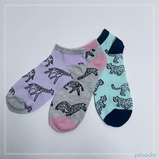 Wholesael Girls animal Ankle Socks Ankle Sock Sport Cotton Socks 3PK 