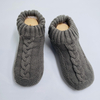 Wholesale home shoes Customized Slipper Sock Thermal Non-slip Floor Socks Knitted Shoes Hot Sale 