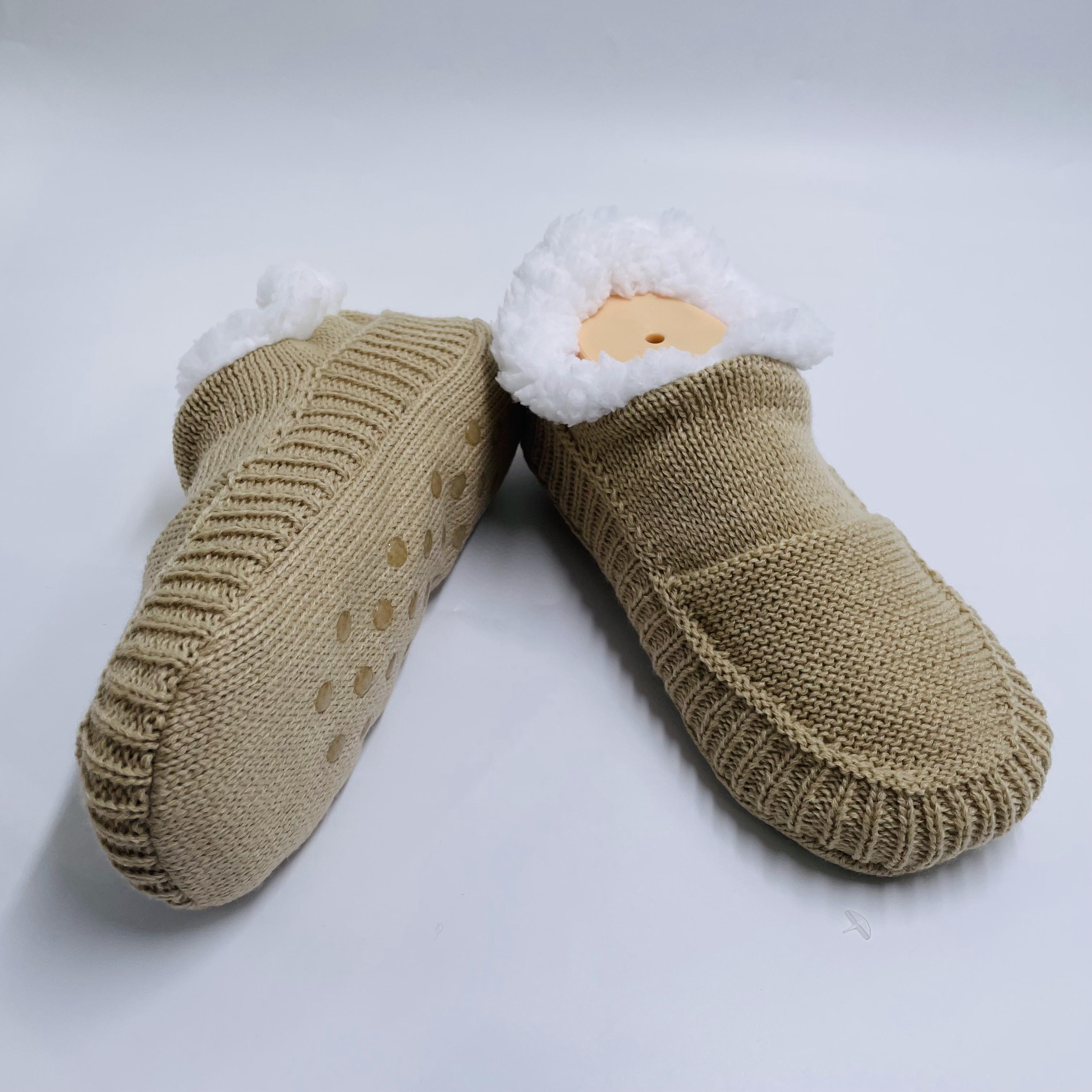 Customized Slipper Sock Thermal Non-slip Floor Socks Knitted Shoes Hot Sale 