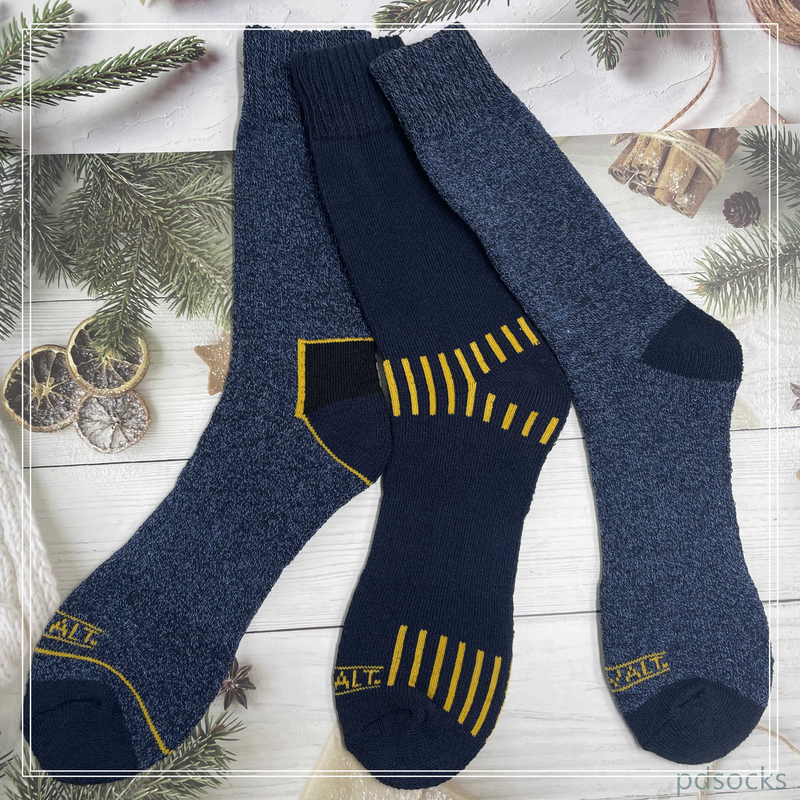 Cutomized Mens recycled cotton socks work sock 3PK 