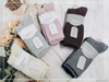 Customized women's mid - calf socks crafted from a blend of wool and cashmere