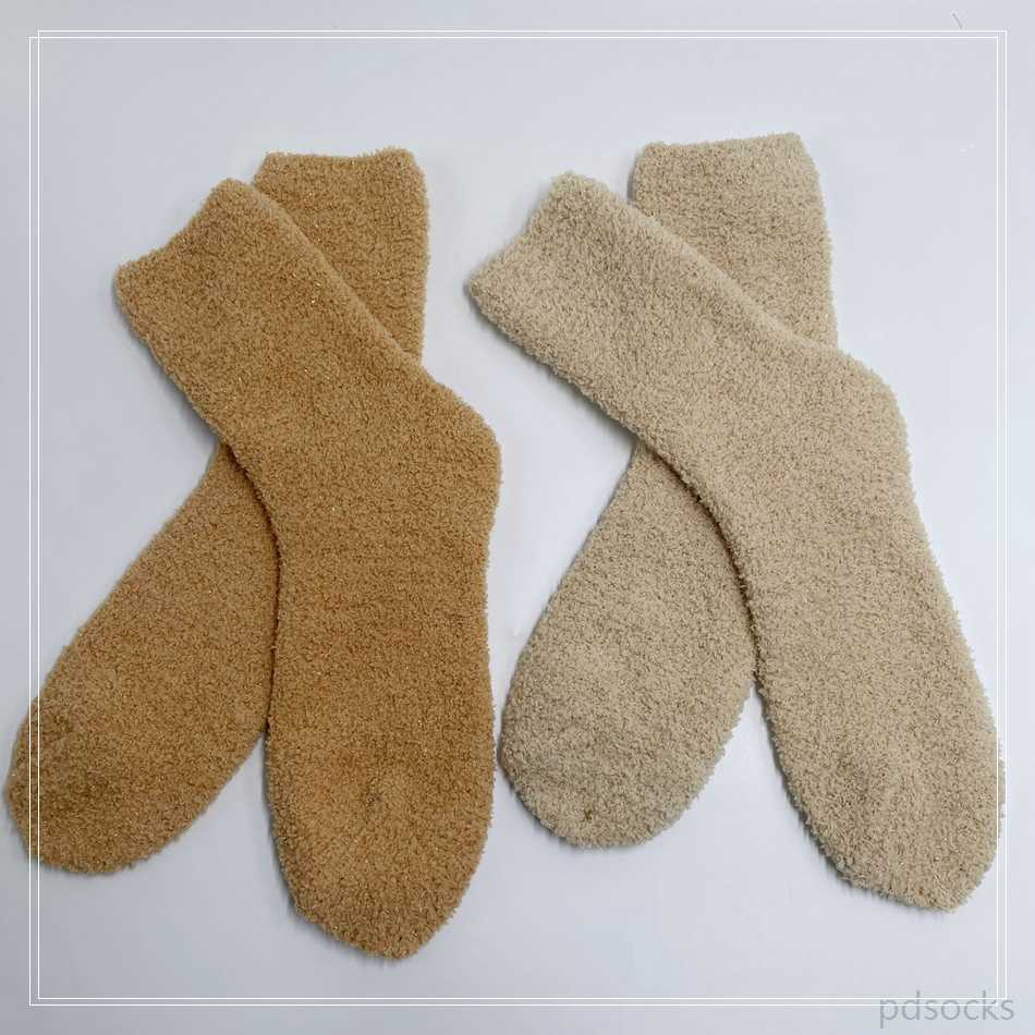 Wholesale Microfiber Cosy Sock Home Sock with Shiny Threads Super Soft Cosy Sock 